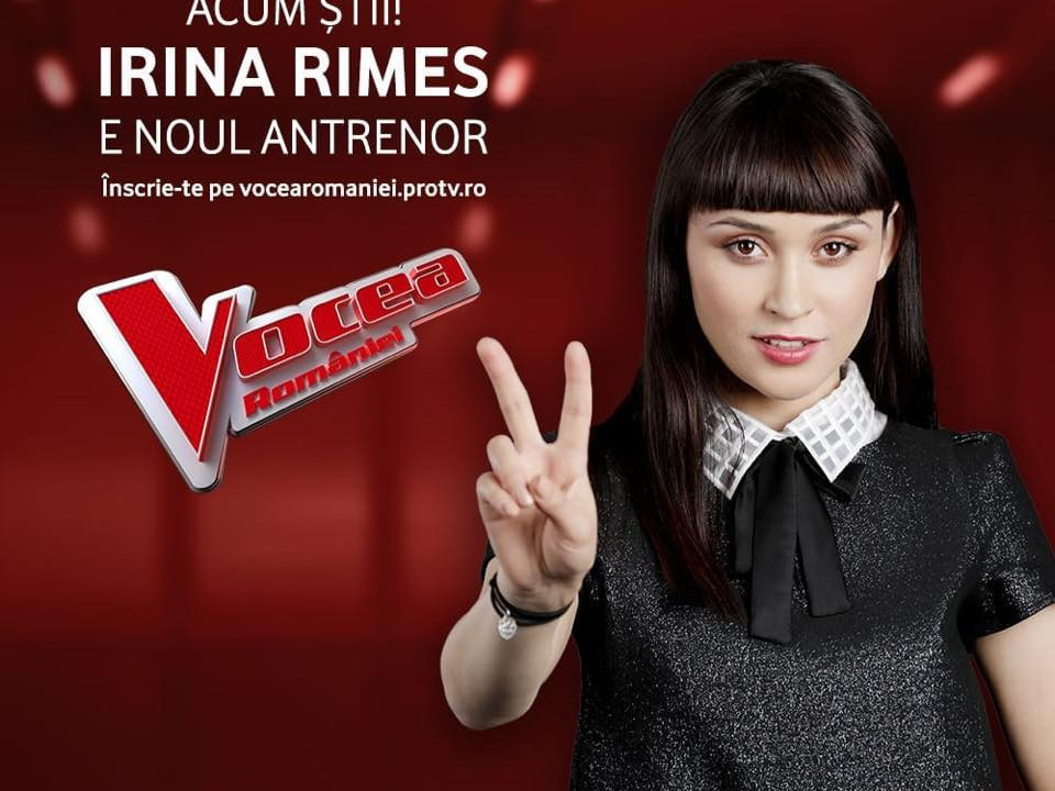 Irina Rimes este noul antrenor de la "Vocea Romaniei". Primele declaratii 