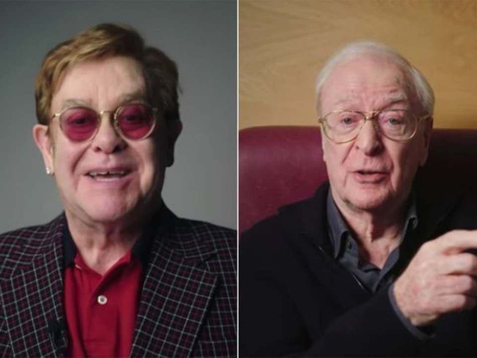 Elton John şi Michael Caine fac echipă şi încurajează vaccinarea