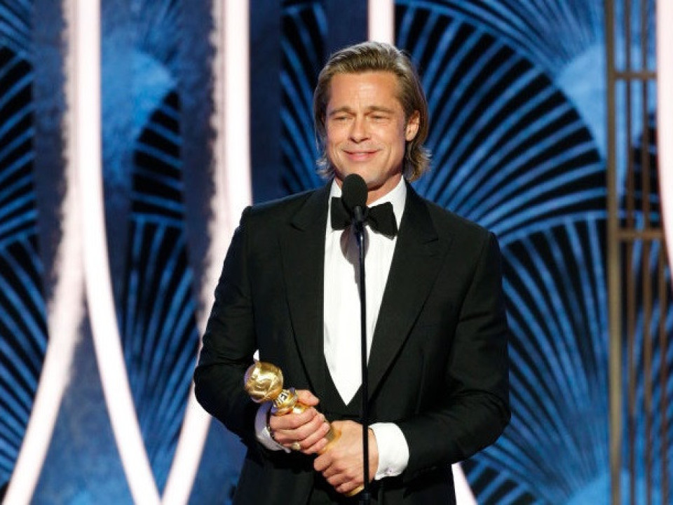 Brad Pitt, discurs amuzant la Globurile de Aur. Cum a reacţionat Jennifer Aniston 