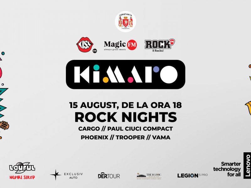 Ultima seară la Kimaro. E Rock Nights cu Cargo, Compact, Phoenix, Trooper și Vama! 