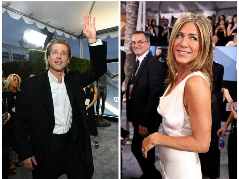 Brad Pitt şi Jennifer Aniston s-au întâlnit în culisele SAG Awards 2020