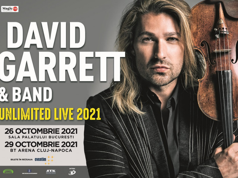David Garrett – Turneul mondial „Unlimited Live”, reprogramat pentru 2021