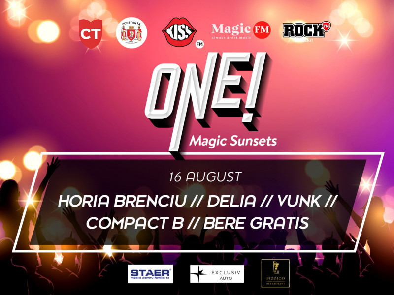 Horia Brenciu, Delia, Vunk, Compact B, Bere Gratis, în ultima seară Magic Sunsets de la ONE! Festival 