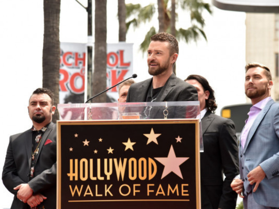 Trupa NSYNC a primit o stea pe Walk of Fame. Justin Timberlake, încurajat de soţia lui 