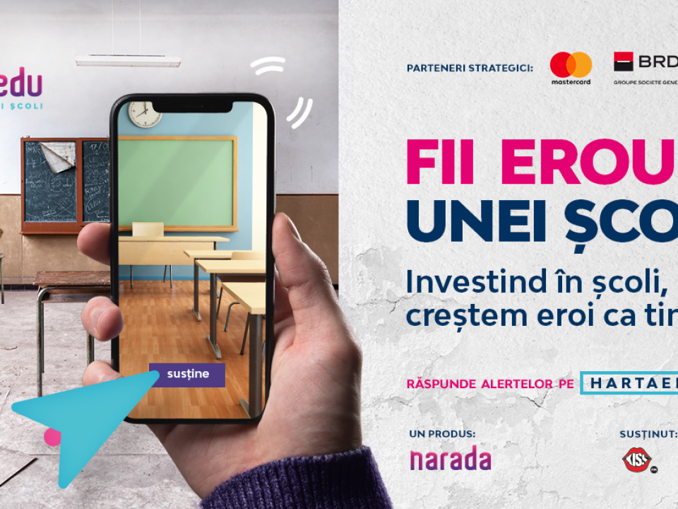 Narada a dat startul unui proiect unic în România, HartaEdu, platforma-voce a școlilor din România