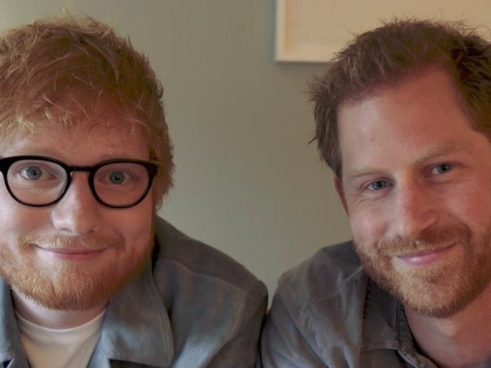 Ed Sheeran, alături de Prinţul Harry, pentru a încuraja oamenii să vorbească despre sănătatea mintală