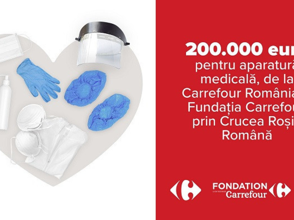 Carrefour România, prin Fundația Carrefour, donează 200.000 EUR către Crucea Roșie Română
