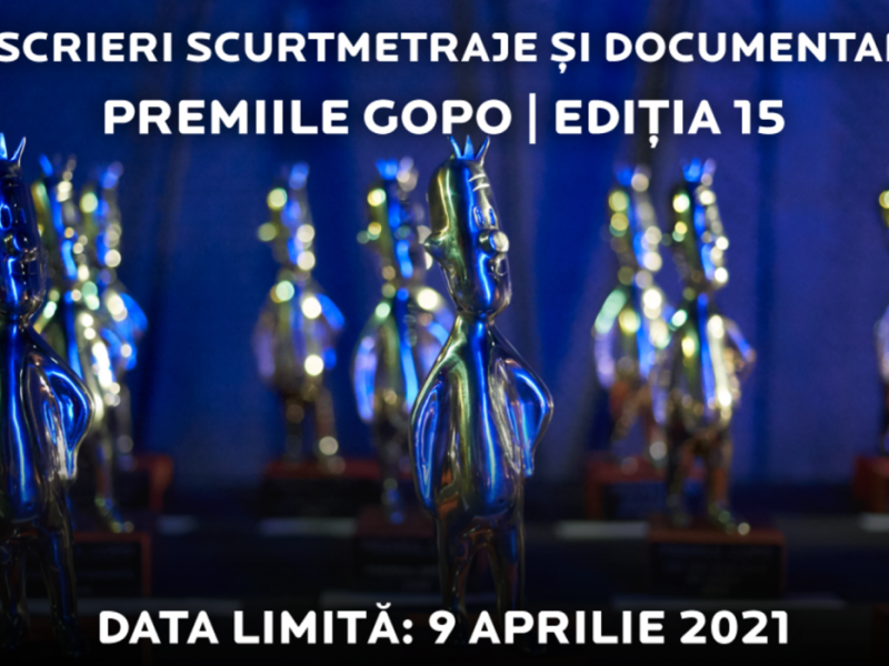 Premiile GOPO: Înscrierile filmelor de documentar și scurtmetraj, până pe 9 aprilie