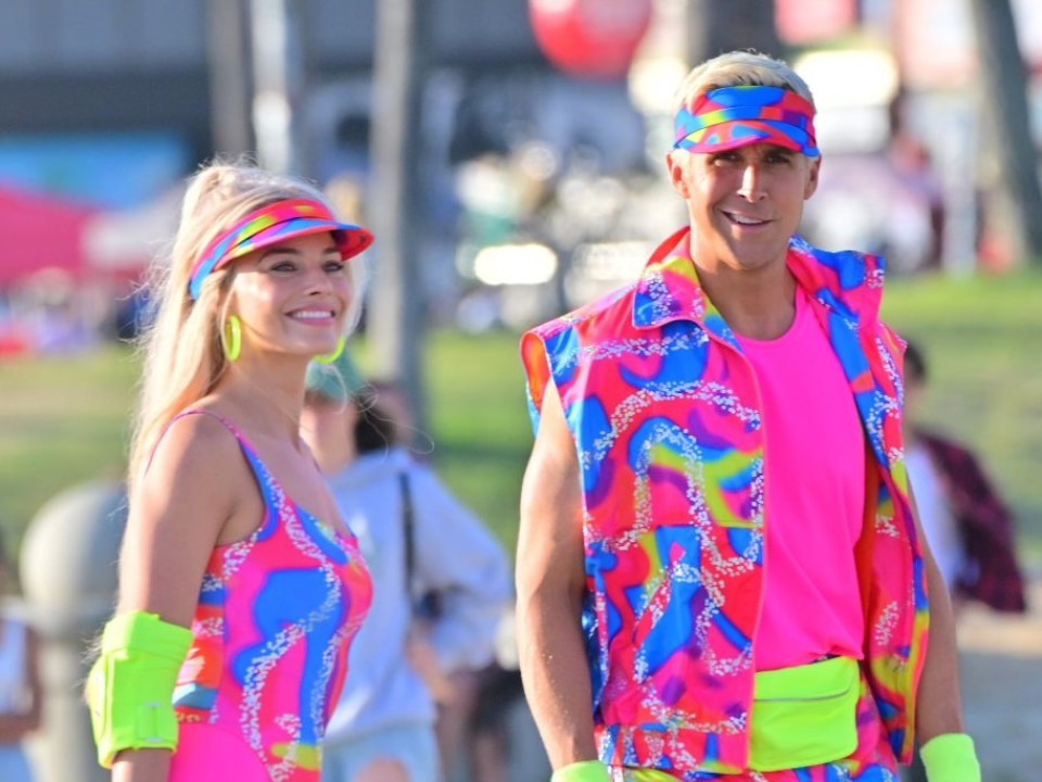 Margot Robbie şi Ryan Gosling - Barbie şi Ken au făcut show în Venice Beach