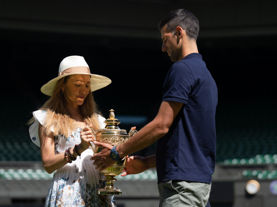 Novak Djokovic - Imagini adorabile cu familia la Wimbledon unde a devenit din nou campion