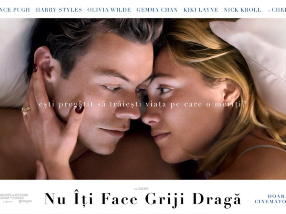 Filmul "Nu Îți Face Griji, Dragă" ajunge pe marile ecrane din România pe 23 septembrie