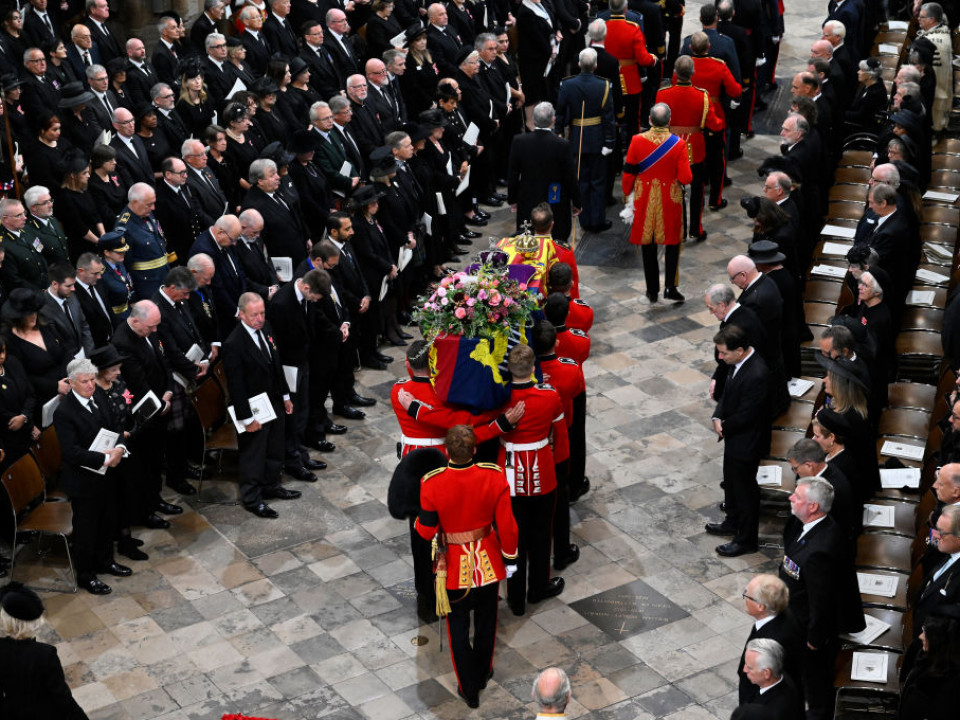 Funeraliile Reginei Elisabeta a II-a. Imagini de la ceremonia impresionantă de la Westminster Abbey