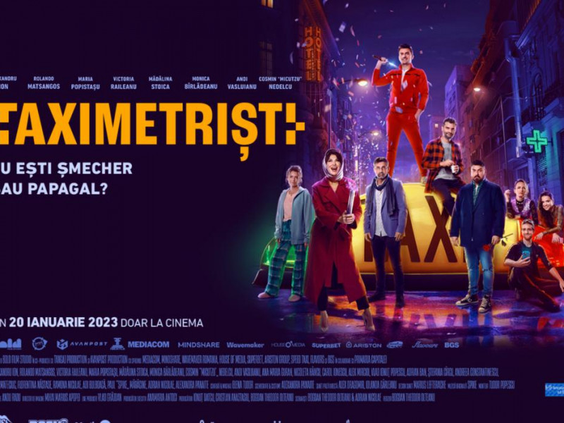 Filmul „Taximetriști”, cu Andi Vasluianu, Monica Bîrlădeanu , din 20 ianuarie la cinema