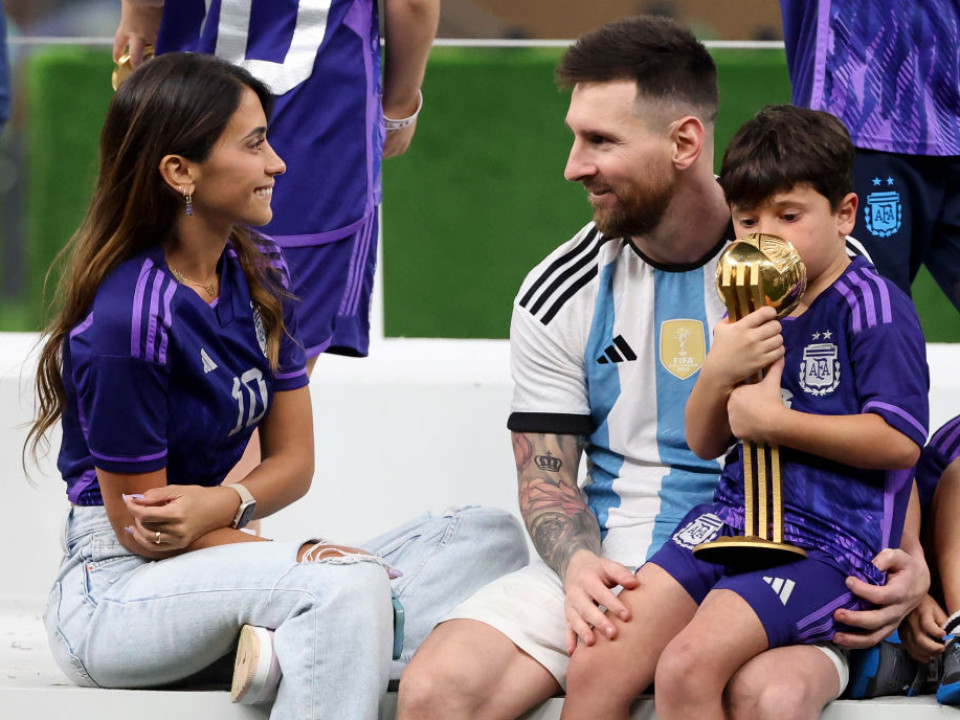 Lionel Messi - Imagini emoţionante cu familia după ce Argentina a câştigat Campionatul Mondial de fotbal din Qatar