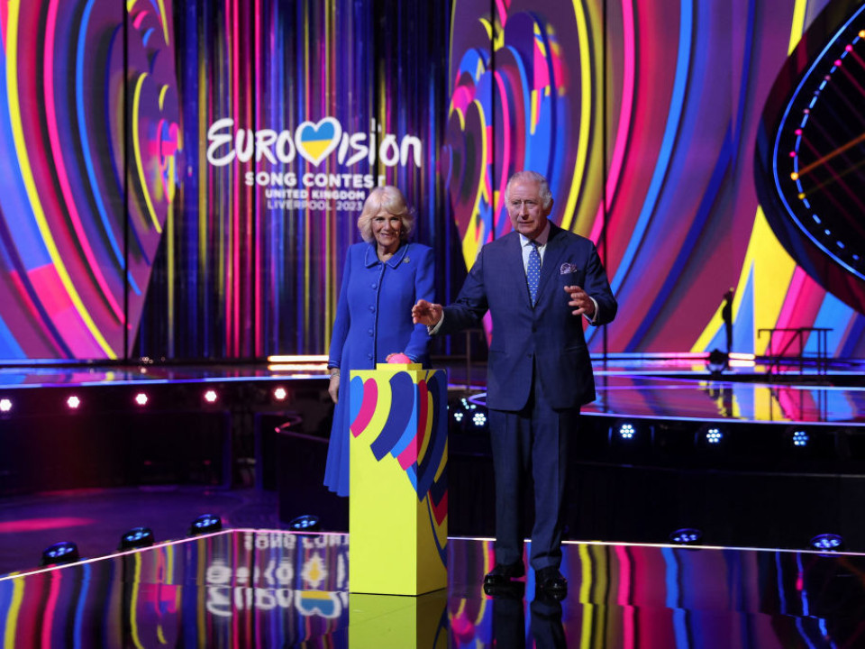 Regele Charles al III-lea şi Camilla, pe scena Eurovision 2023 de la Liverpool