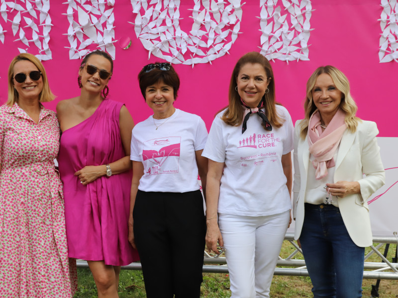 Zeci de vedete în ROZ pentru a susține Cursa caritabilă - Race for the Cure a Fundației Renașterea pentru combaterea cancerelor feminine în România