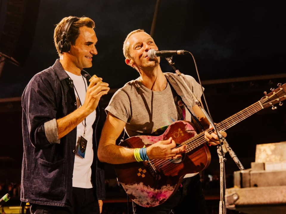Roger Federer, pe aceeaşi scenă cu Coldplay - “Aventura vieţii mele”