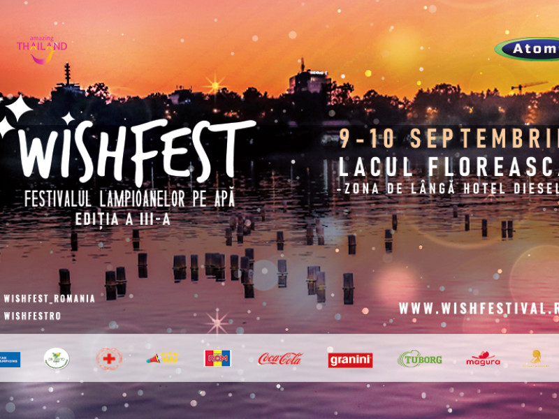 A III-a ediție a WishFest, festivalul lampioanelor pe apă