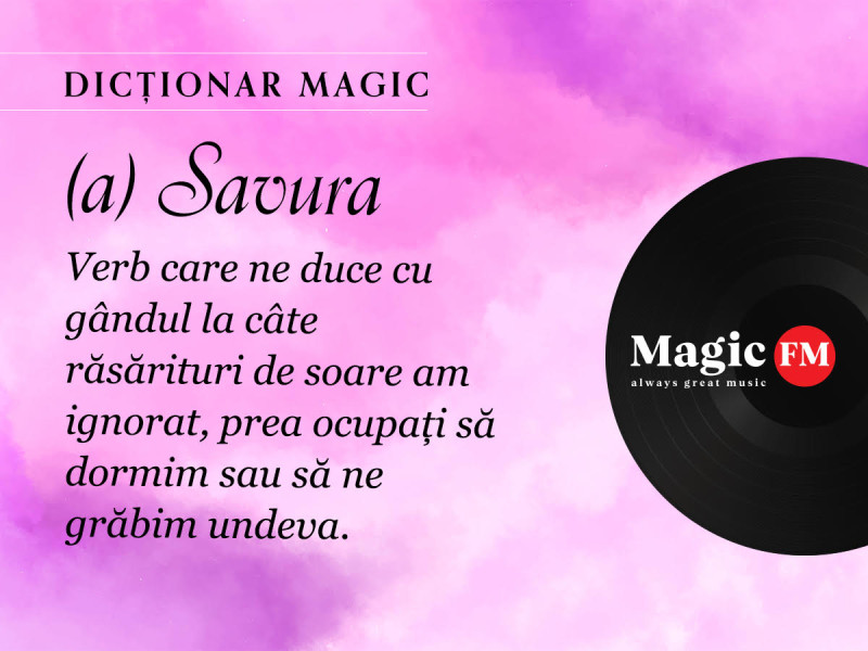 Dicționar Magic: (a) Savura