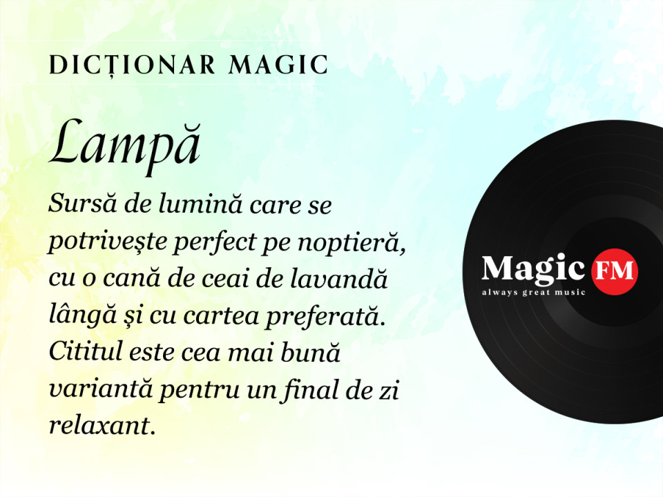 Dicționar Magic: Lampă