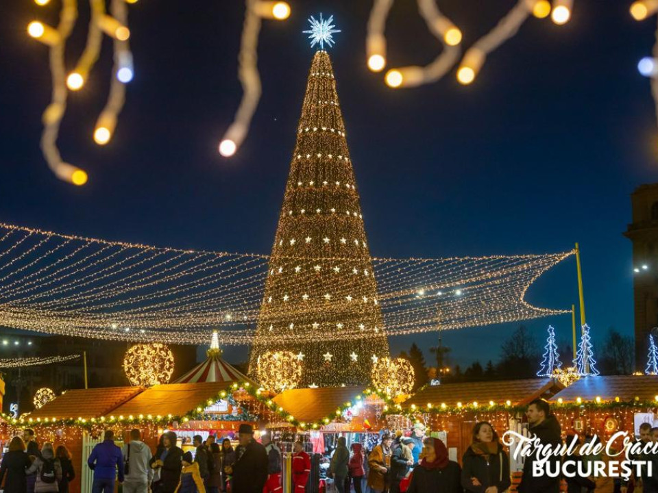 Târgul de Crăciun București începe pe 30 noiembrie când se aprind şi luminile festive