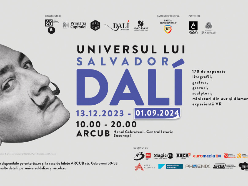 Expoziția „Universul lui Salvador Dalí” continuă până la 1 septembrie, la ARCUB